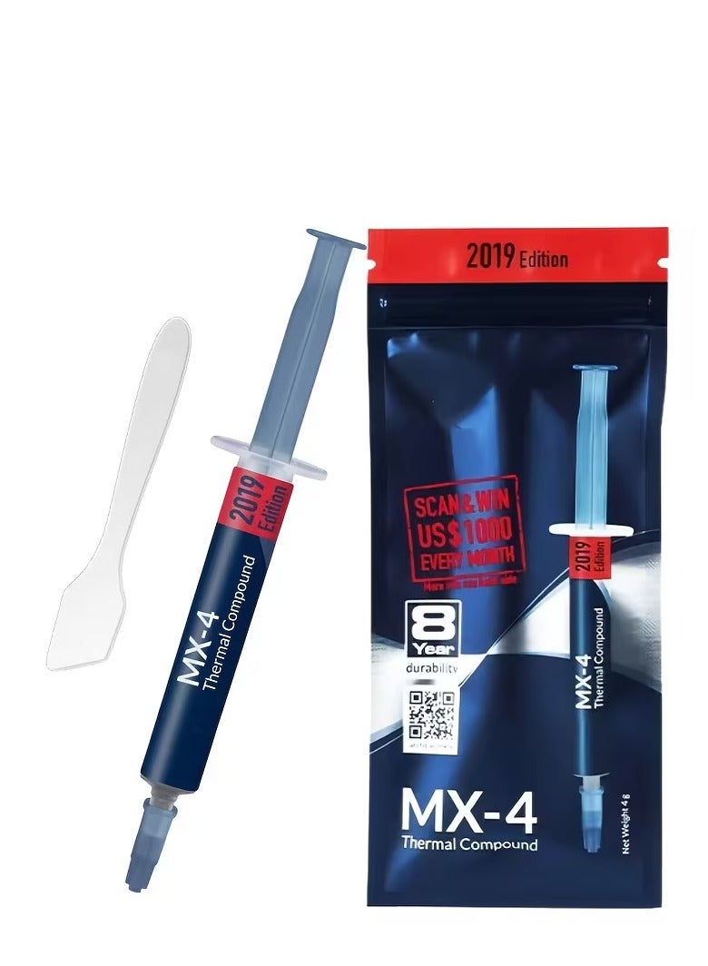 ARCTIC MX-4 (incl. Spatula, 4 g) - Premium Performance Thermal Paste for All Processors (CPU, GPU - PC, PS4, Xbox), Very high Thermal Conductivity, Long Durability, Safe Application, Non-Conductive - Image 2